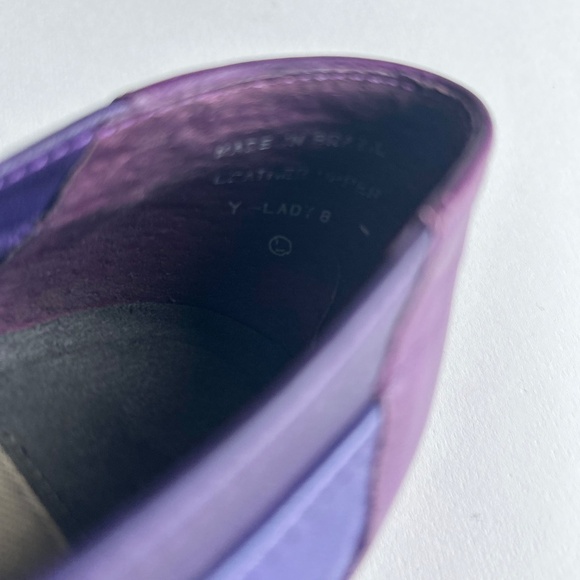 Enzo Angiolini Purple Genuine Leather Flats size 7.5 - Picture 10 of 13